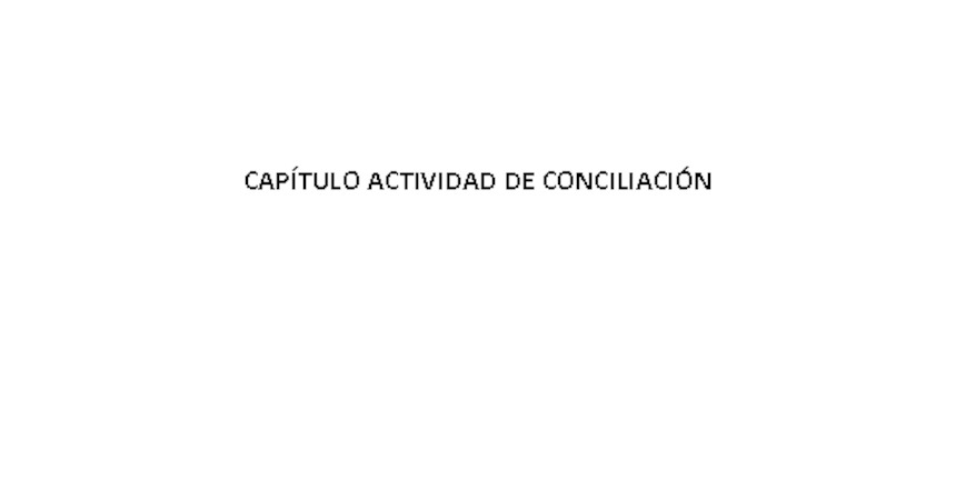 Capítulo VI Conciliación 2010