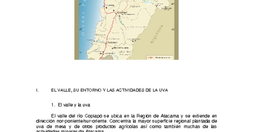 Empleo y condiciones de trabajo en la producción de uva de exportación en el valle de Copiapó.