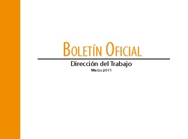 Boletín oficial: Marzo 2011