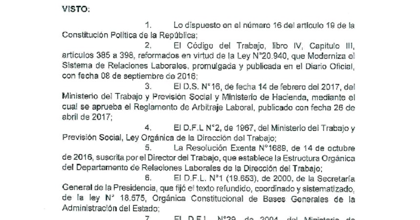 Resolución Exenta N° 782, Fija Arancel Arbitraje año 2019