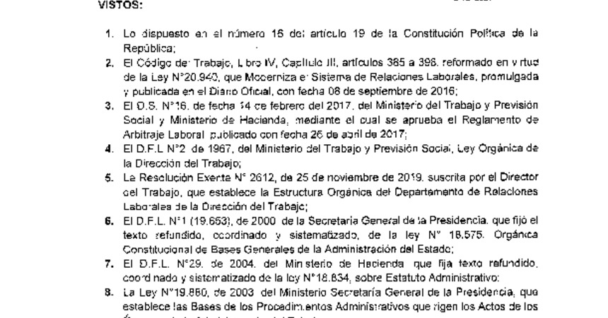 Resolución Exenta N° 43, Fija Arancel Arbitraje año 2021