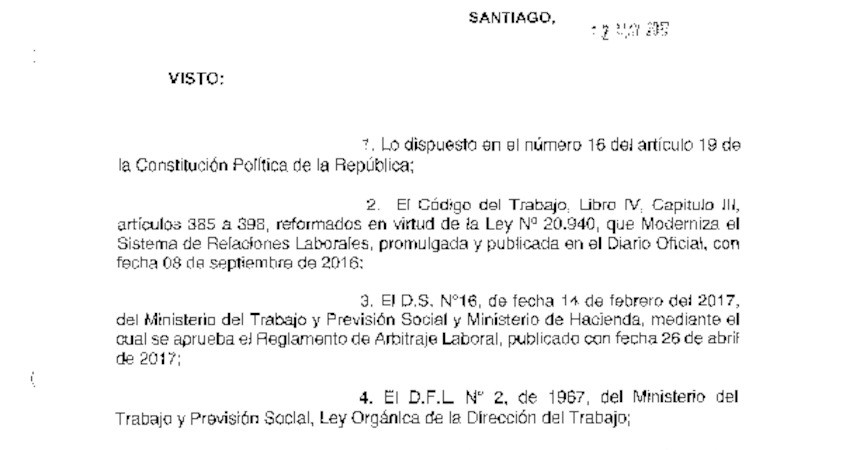 Resolución Exenta N° 0692, Fija Arancel Arbitraje año 2017