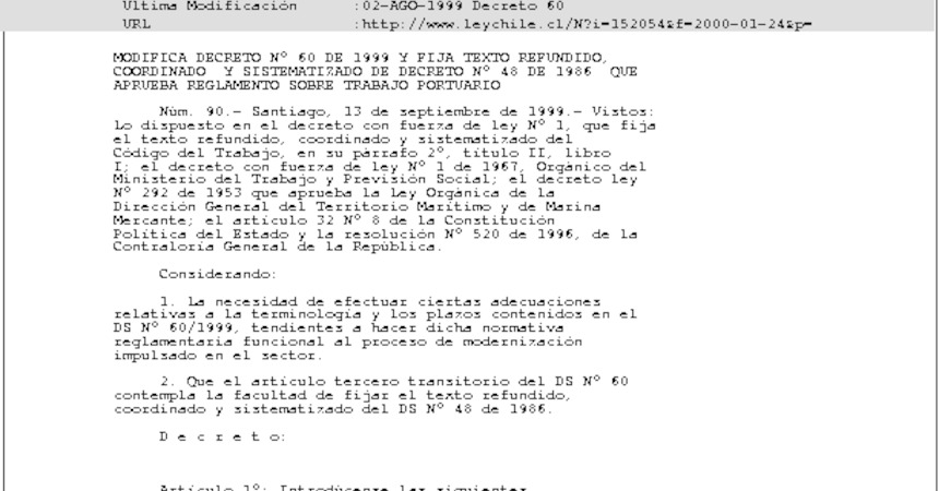 Decreto N° 90, 24-01-2000