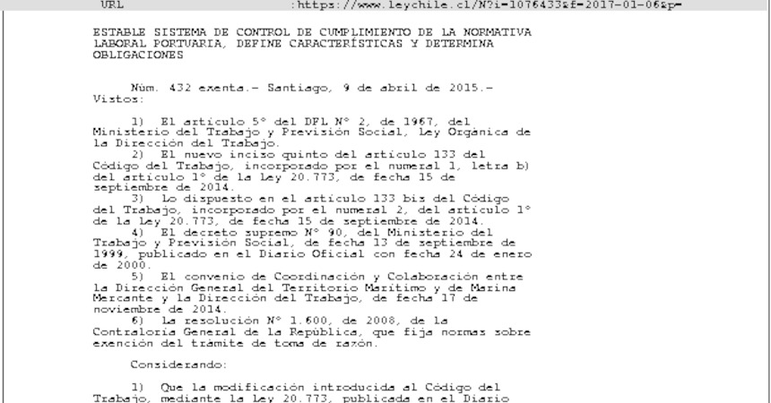 Resolución Exenta N° 432, del 17-04-2015