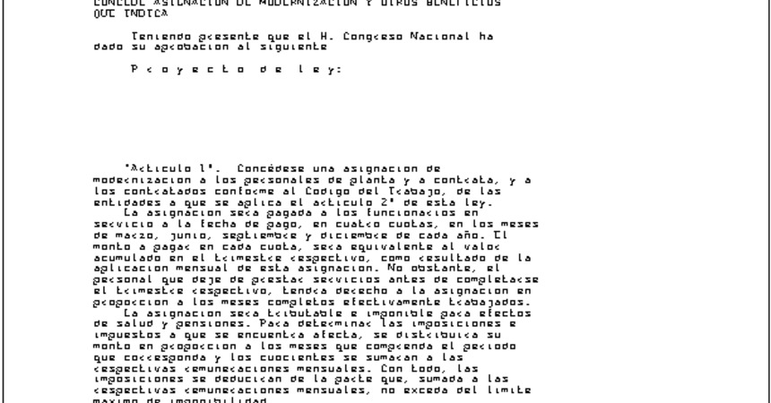 4. Ley Nº 19.553, concede asignacion de modernización y otros beneficios que indica