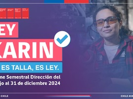 Presentación del diapositivas del Informe de denuncias por “Ley 21.643: Prevención y Protección contra el Acoso Laboral, Sexual y Violencia en el Trabajo” ingresadas entre 1° agosto y 31 de diciembre en la Dirección del Trabajo