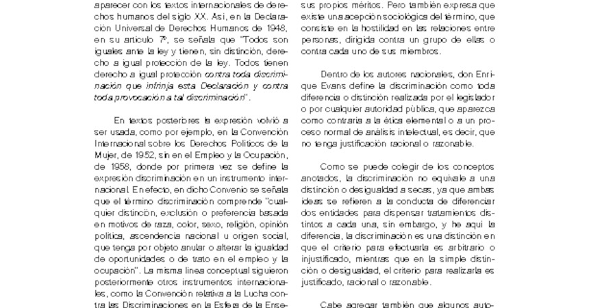 Discriminación en las Relaciones laborales