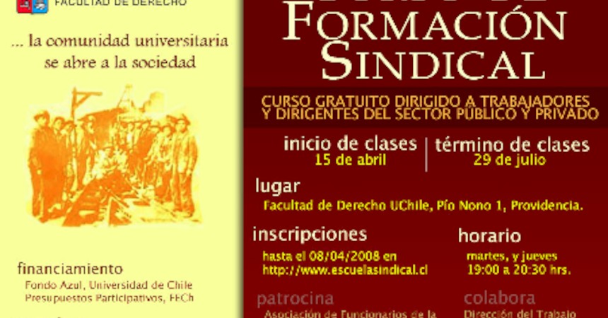 Afiche Escuela Sindical
