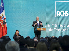Presidente Piñera encabeza conmemoración del Día del Trabajador
