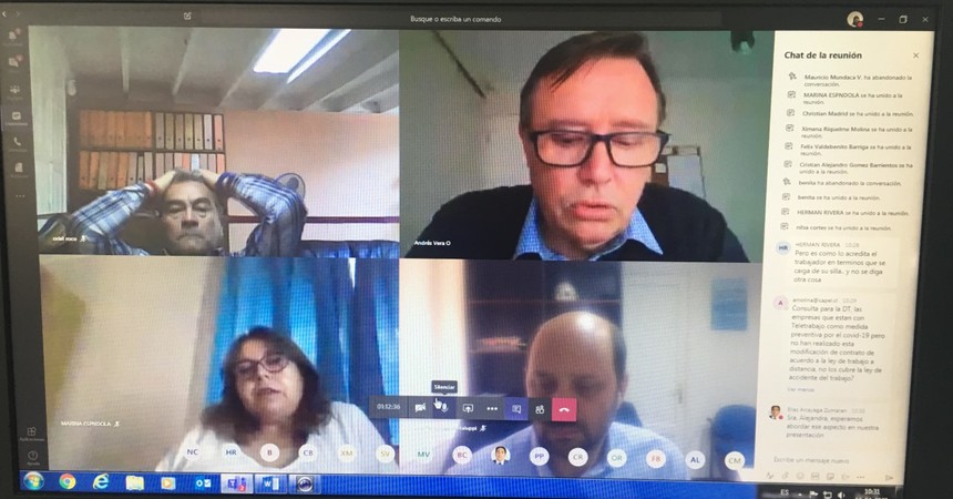 Coquimbo: Dirección del Trabajo se comunica con dirigentes sindicales a través de videoconferencias