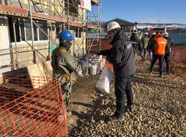 Magallanes: autoridades fiscalizan y difunden medidas de prevención ante Covid en sector construcción
