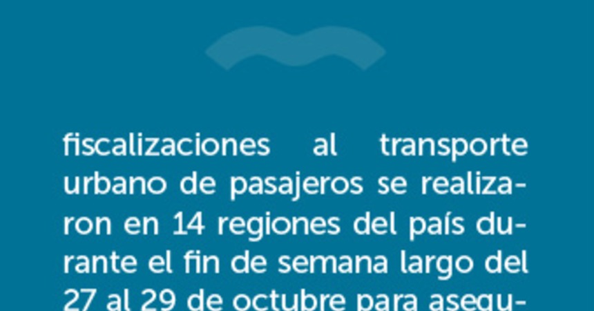 148 fiscalizaciones al transporte urbano