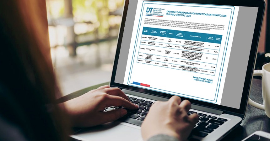 5 empresas condenadas por prácticas antisindicales en segundo semestre de 2023