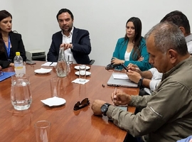 Director Nacional del Trabajo, David Oddó, encabeza reunión con dirigentes sindicales de la minería.