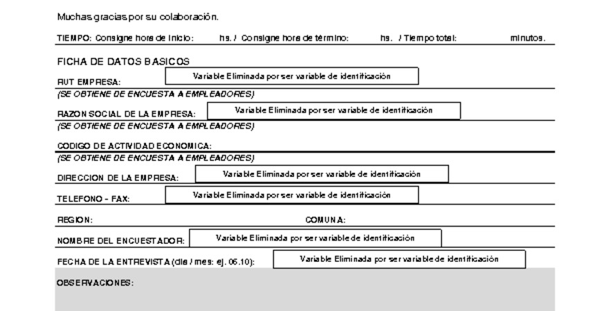 Formulario Nº4. Trabajadores