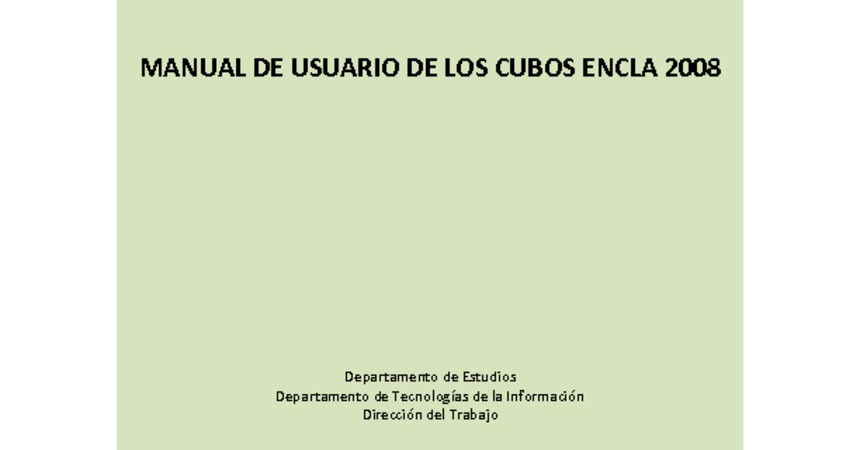 Manual Cubo ENCLA 2008