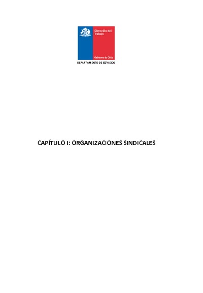 Capítulo 1: Organizaciones Sindicales