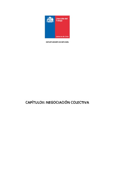 Capítulo 2: Negociación Colectiva
