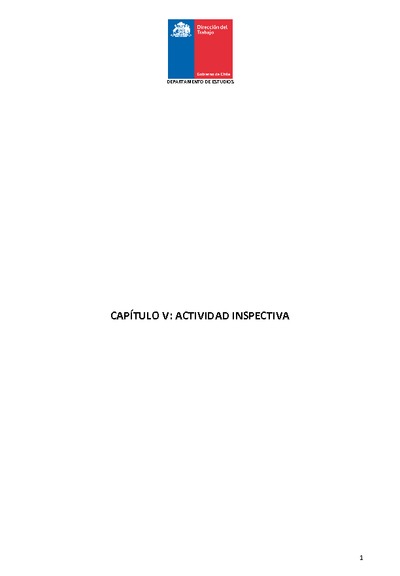 Capítulo 5: Actividad Inspectiva