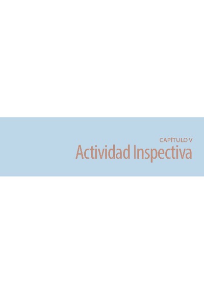 Capítulo 5: Actividad Inspectiva