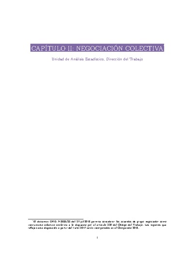 Capítulo 2: Negociación Colectiva