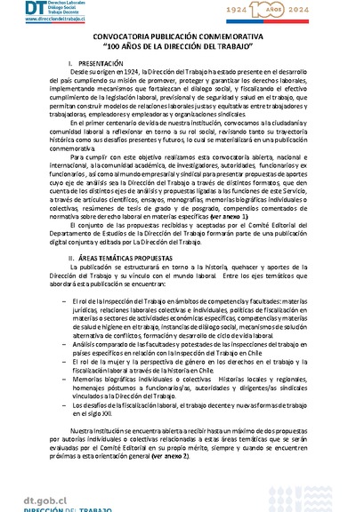 Convocatoria Publicación Conmemorativa