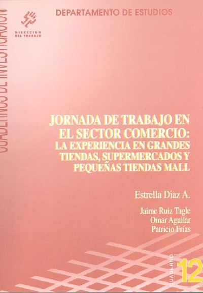 Nº12 Jornada de trabajo en el sector comercio: La experiencia en grandes tiendas, supermercados y pequeñas tiendas en malls