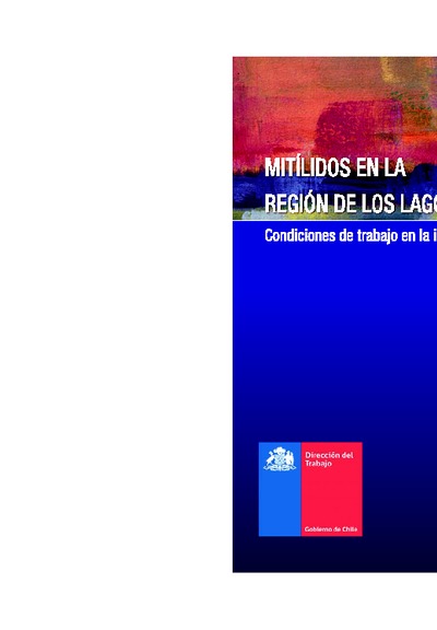 Cuaderno de Investigación Nº38 Mitílidos en la región de Los Lagos - Condiciones de trabajo en la industria del chorito