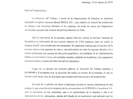 Directora del Trabajo invita a empleadores a participar en la encuesta.